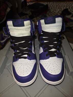 Nike Women’s High-Top Sneakers - White/Purple